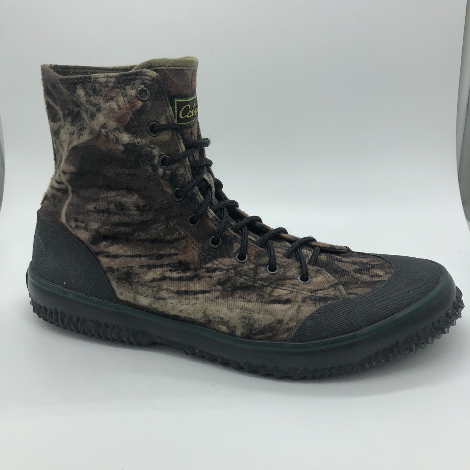 Cabela’s Camo Steel Shank Canvas Boots Men's Size 13