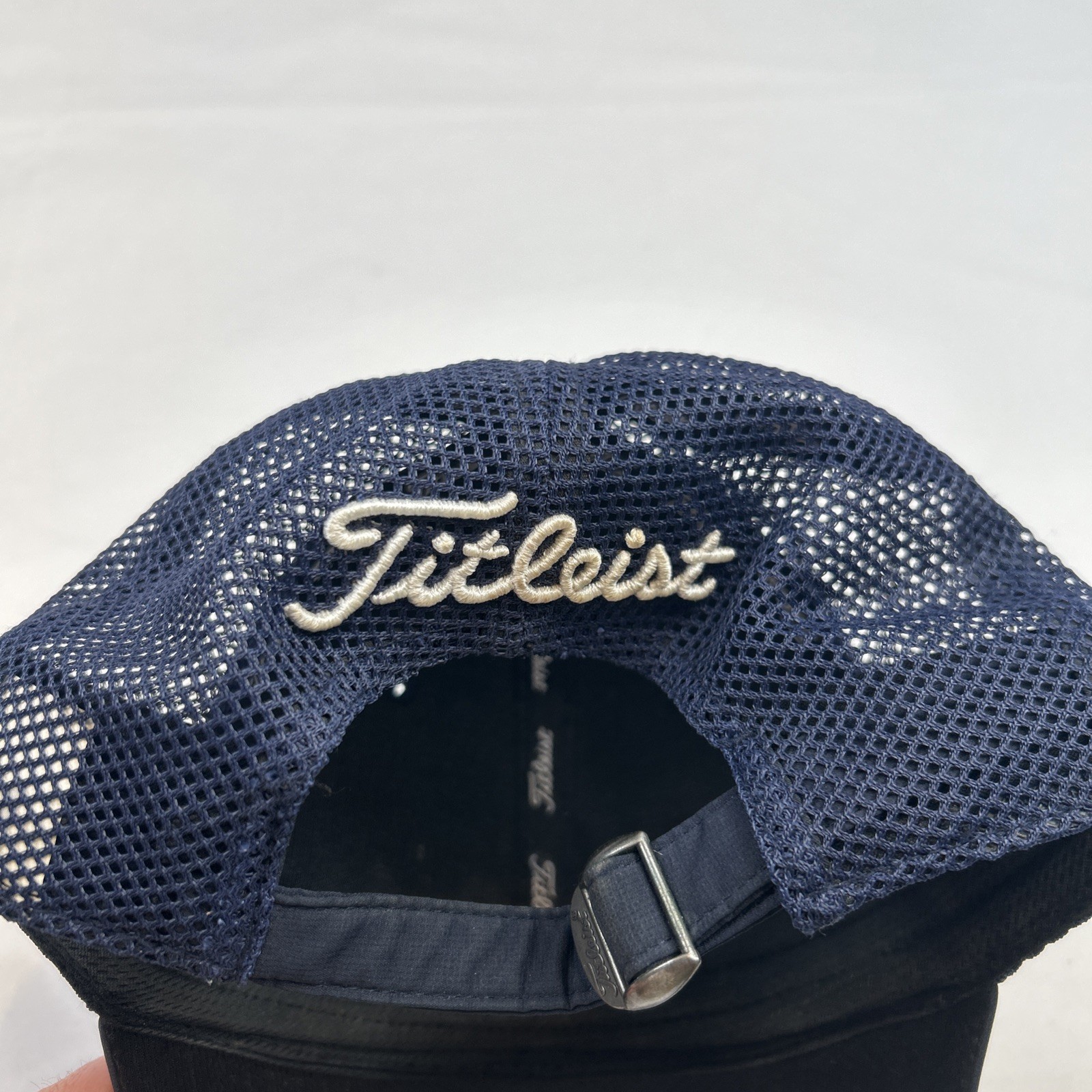 Titleist Tour Performance Golf Hat USA Flag Mesh Back Navy Trucker Adjustable