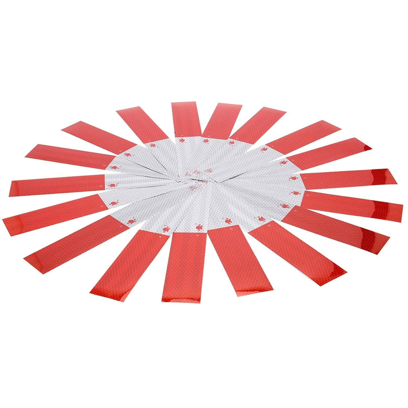 SICILAMIU Reflective Tape, 2" × 12" × 20 Pack × × 20 Pack, Red
