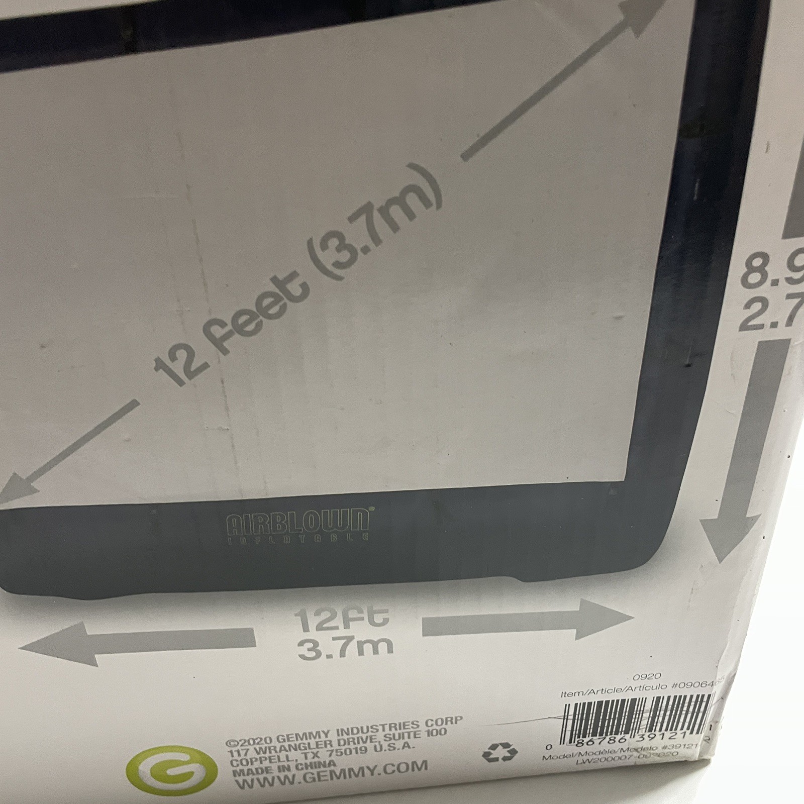 Gemmy Inflatable Projector Screen Inflatable Movie Screen 12 FT 2020 NIB