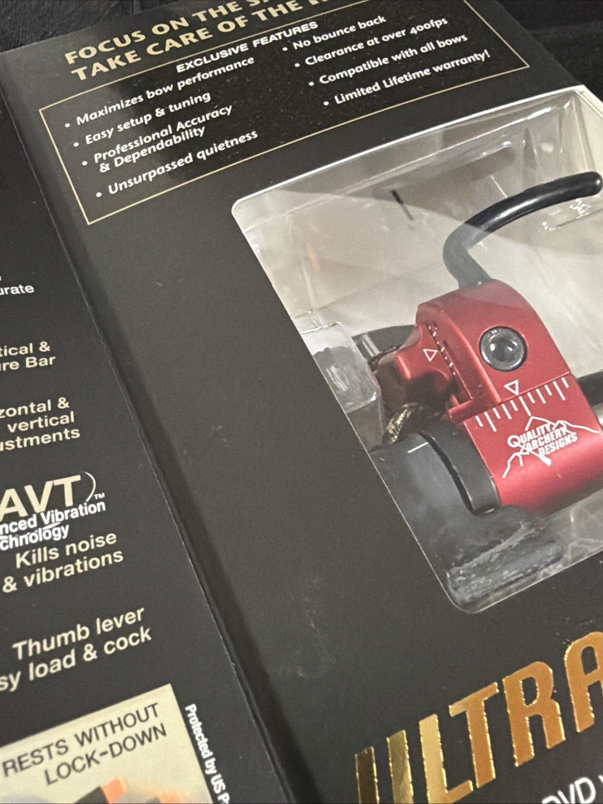QAD UltraRest HDX Red LH