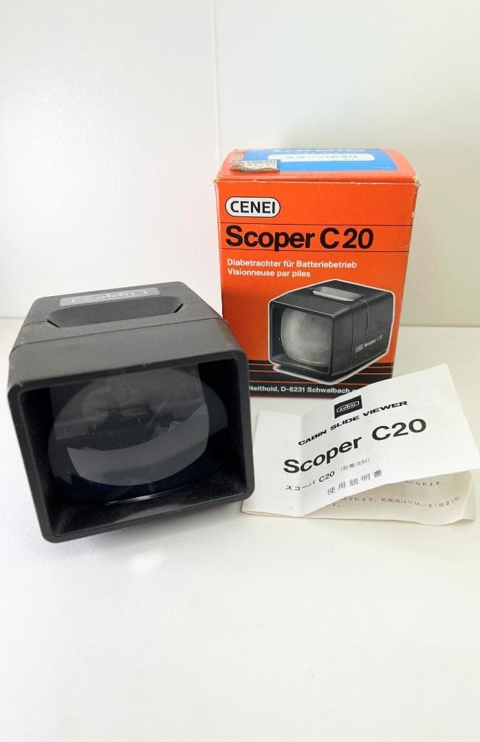 Cabin Kogyo Scoper C20 Vintage 35mm Half Frame Slide Film Viewer From Japan