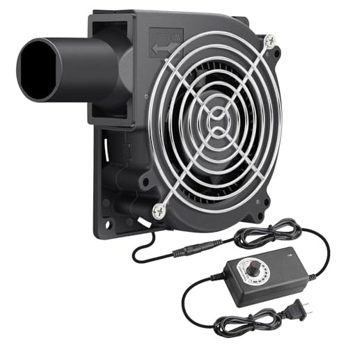 120mm x 32mm Dual Ball Blower Fan 12V with 110v - 240v AC Plug 12032 110V-240V