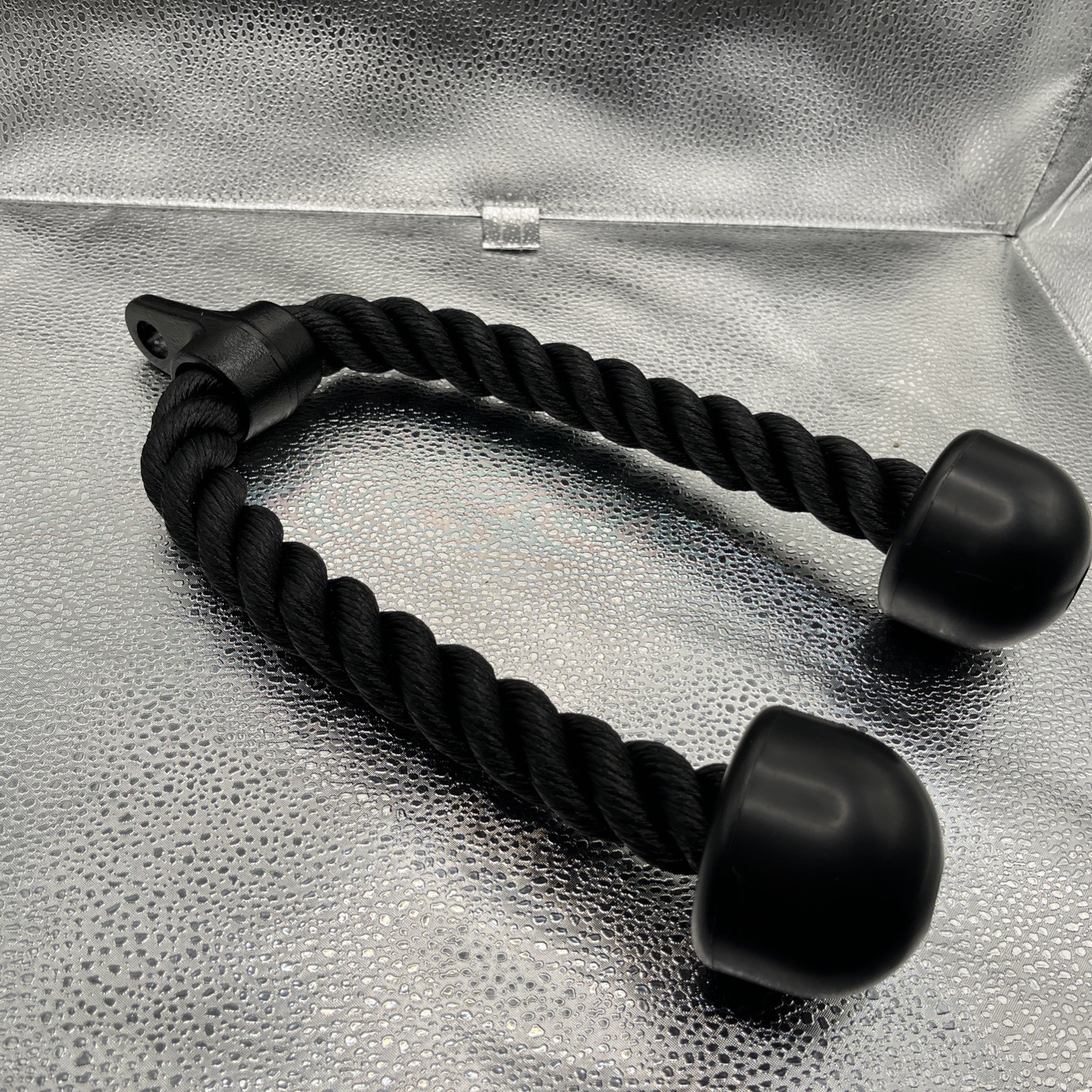 Tricep Rope Nylon Rubber Handles New Cable Attachment Workout Exercise