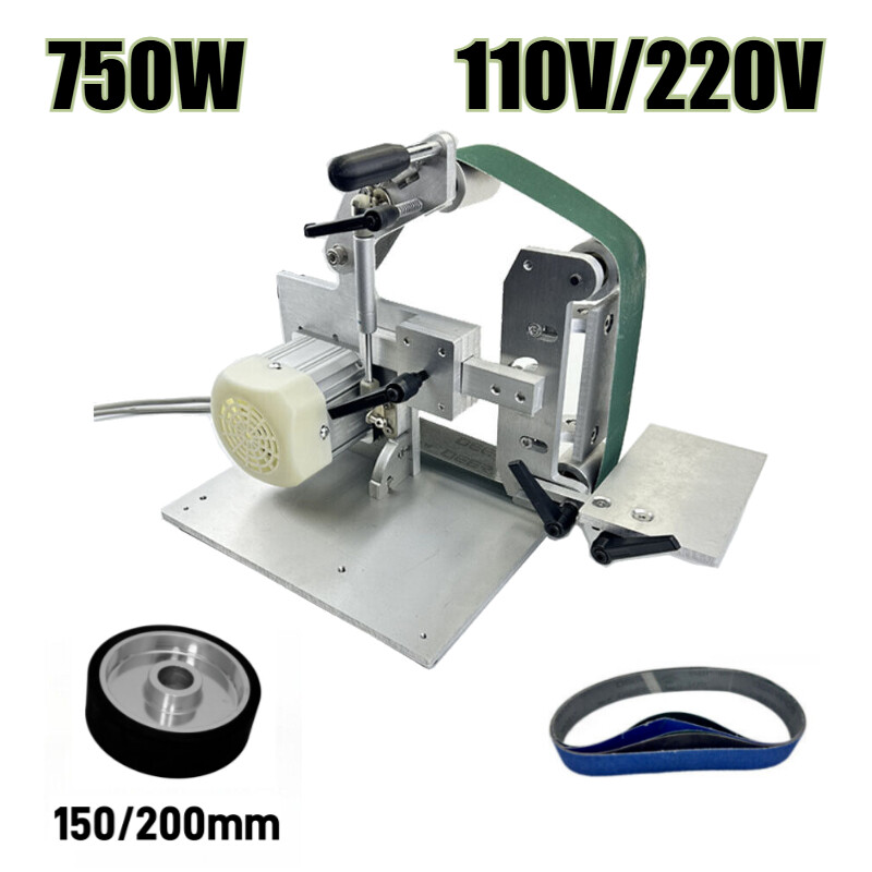 110/220V 750W 915x50mm Belt Sander Brushless DIY Polishing Grinding Belt Machine