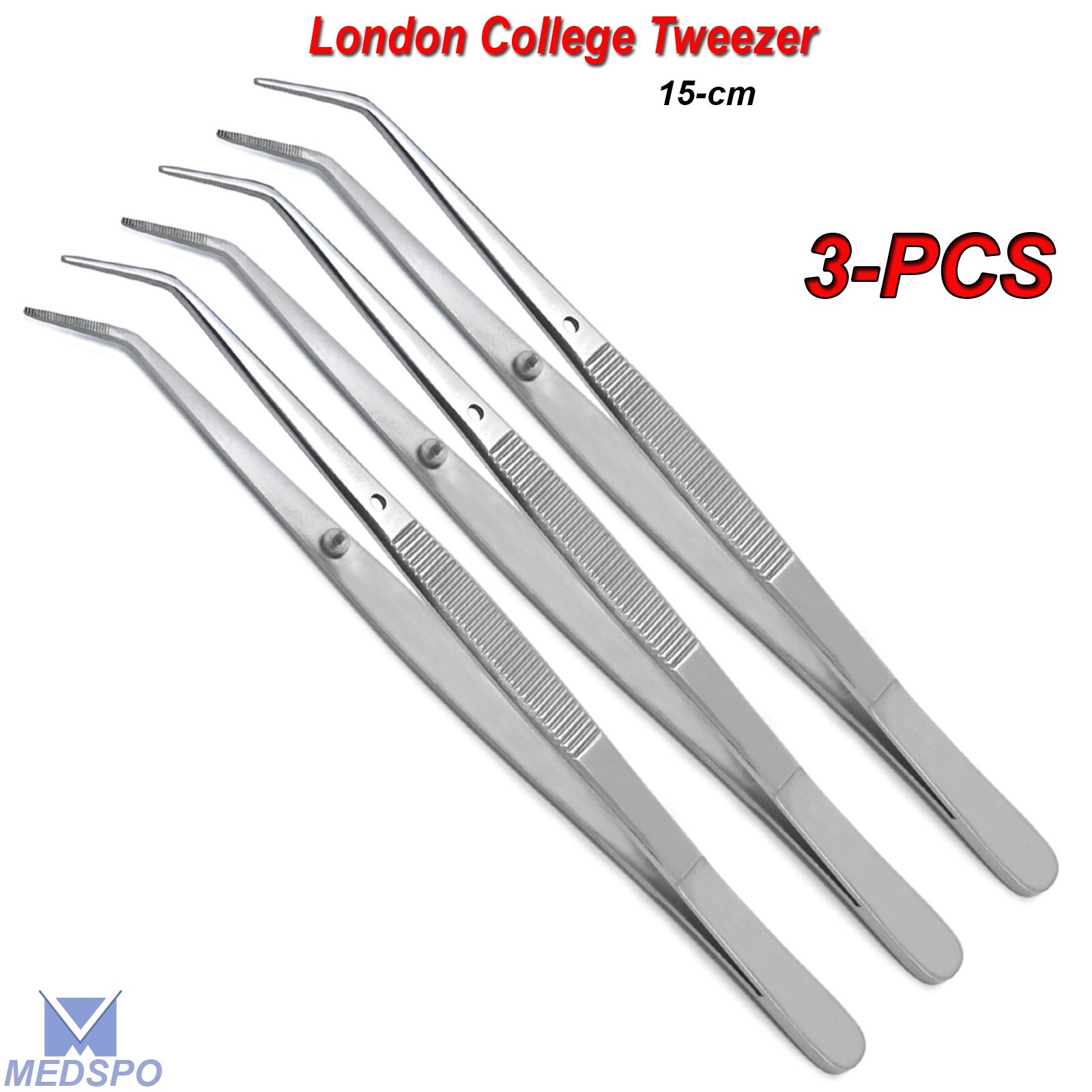 Surgical London College Tweezers Dental Tweezers 15cm Dentist Tooth Suture Tool