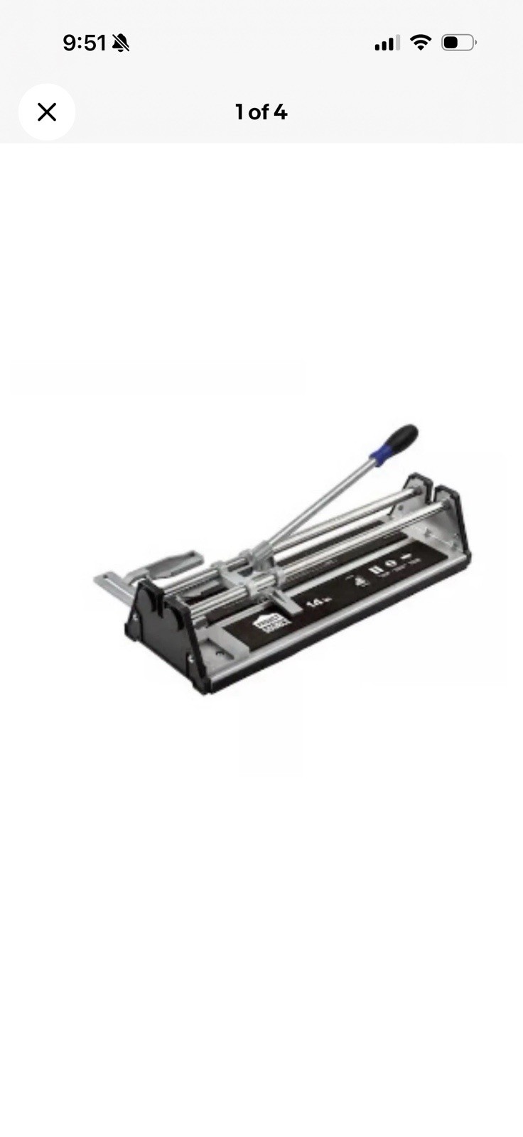 Project Source 14-in Ceramic Tile Cutter Kit #2523373 ~ New in Box