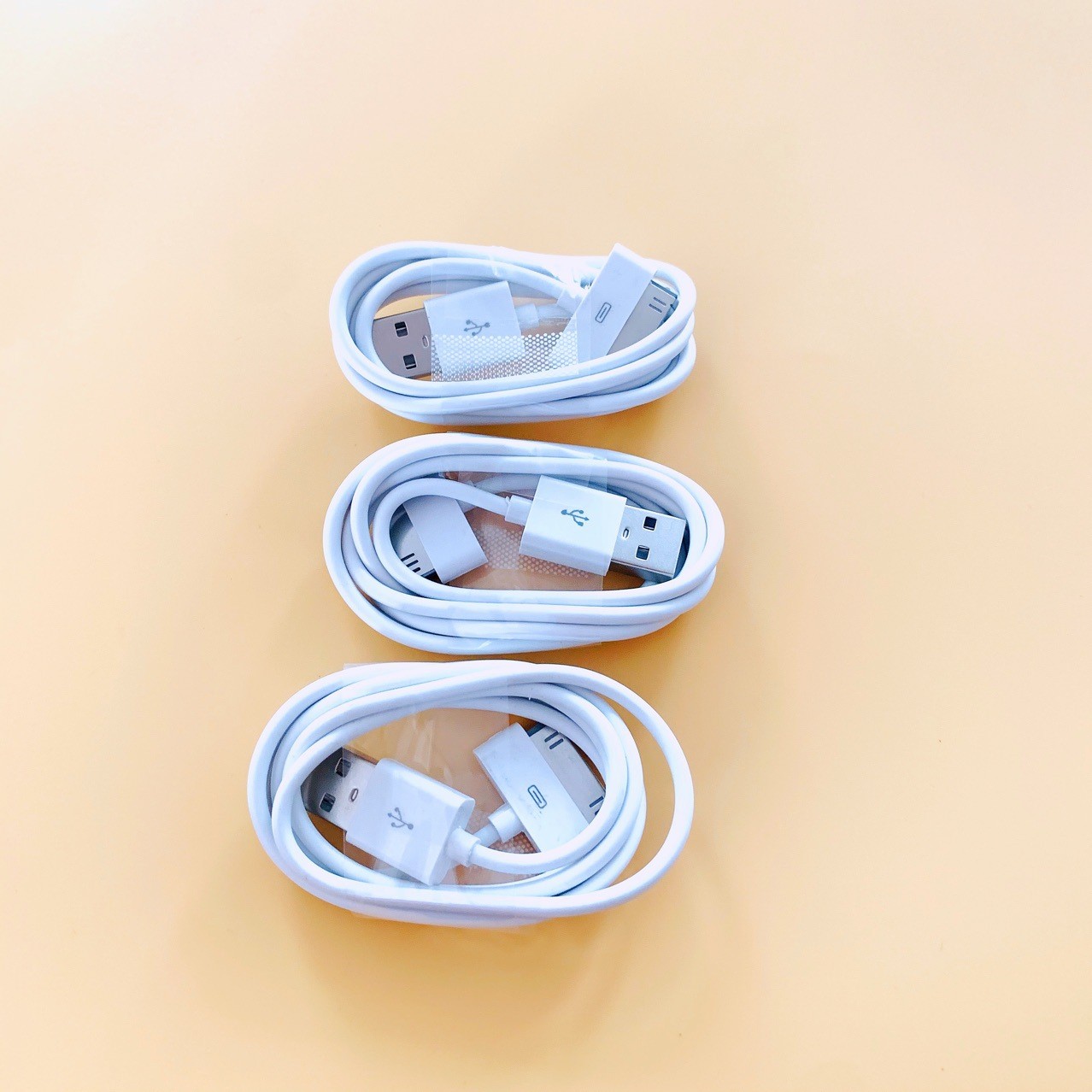 3PCS-30Pin 1M Wide Port Charging & Data Cable Compatible for iPhone 4/4S
