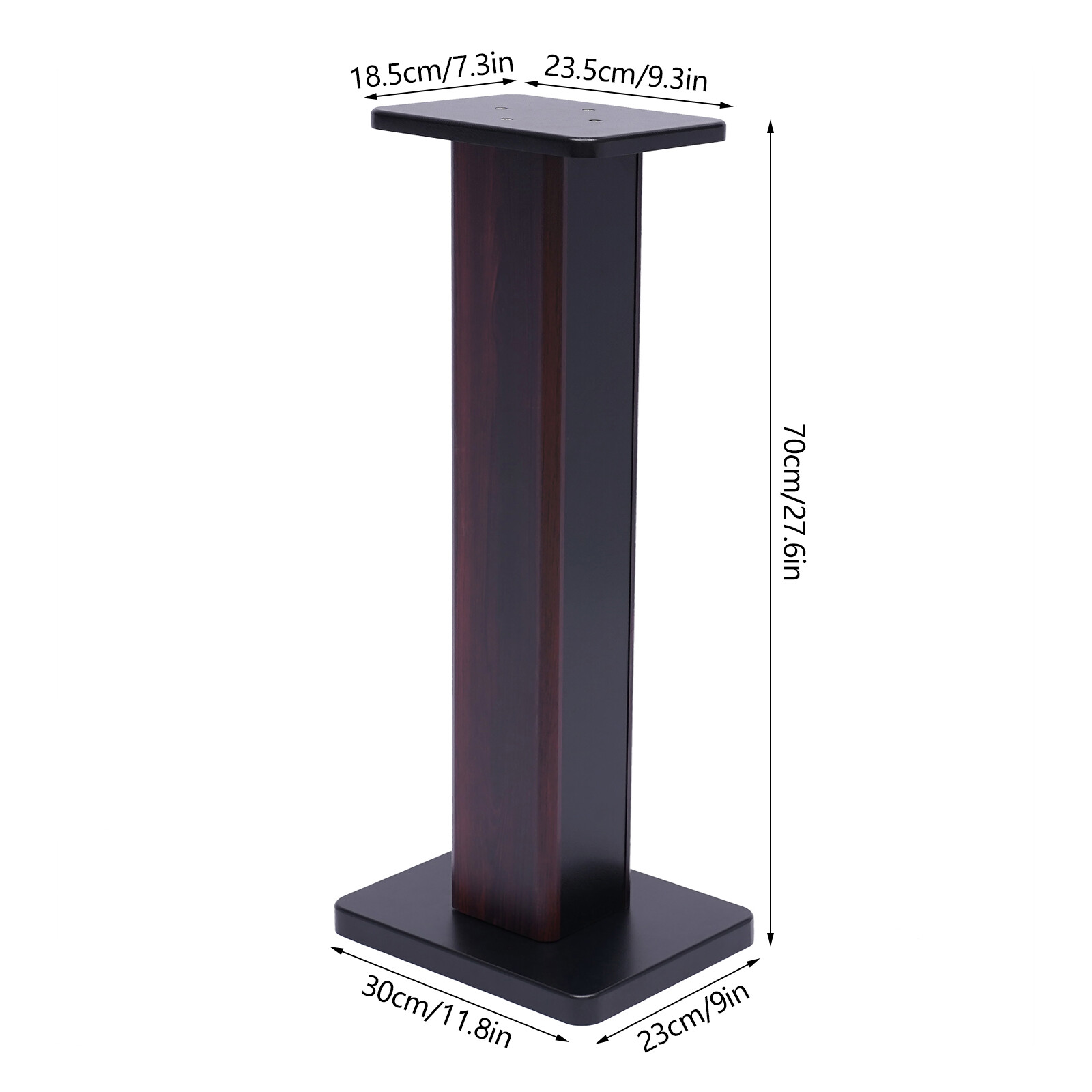 1 Pair 28" Column Bookshelf Floor Speaker Stands Home Theater Speaker Bookshelf