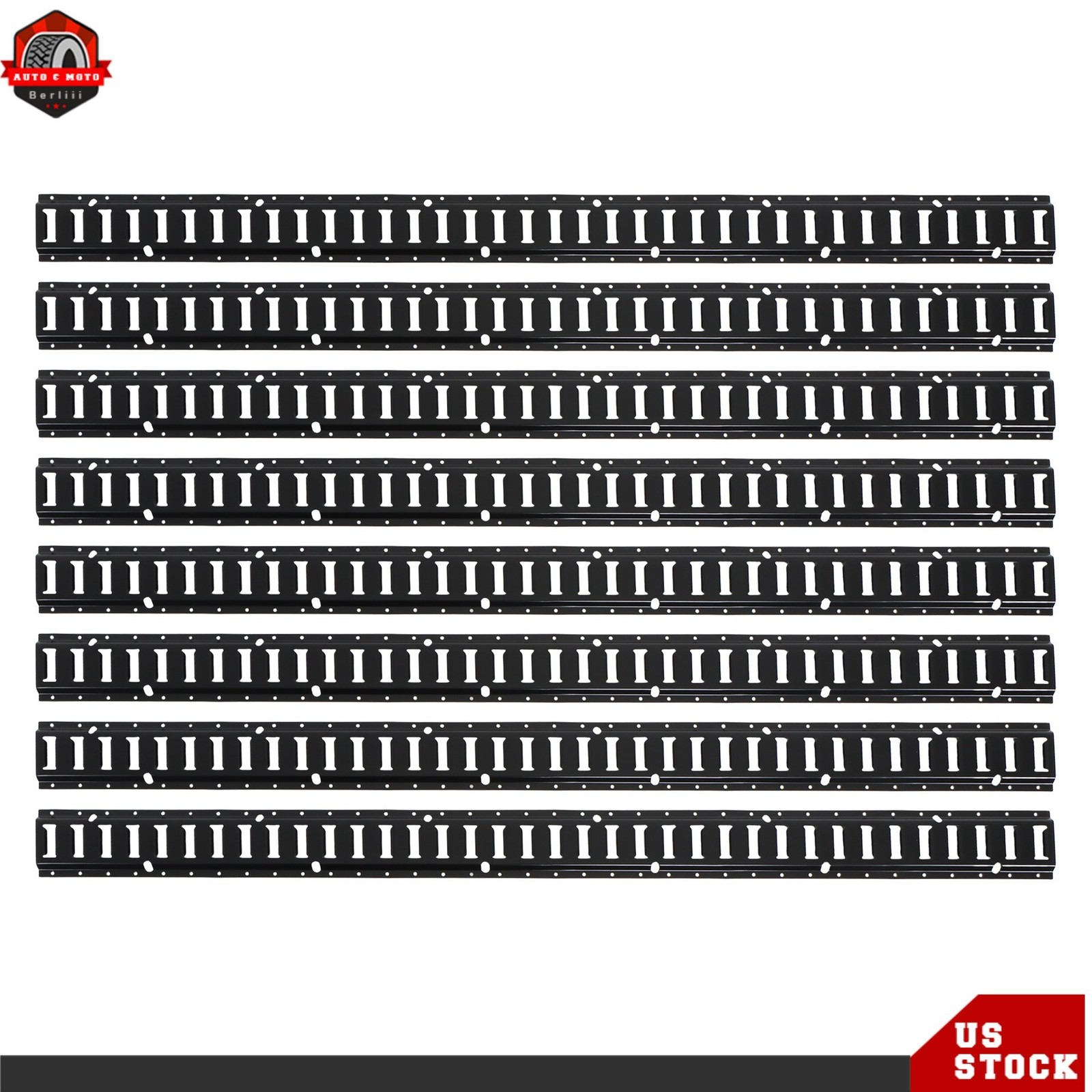 8 Pcs 6' E Track Tie Down Enclosed Trailer For Trucks Secure Cargo Heavy Loads