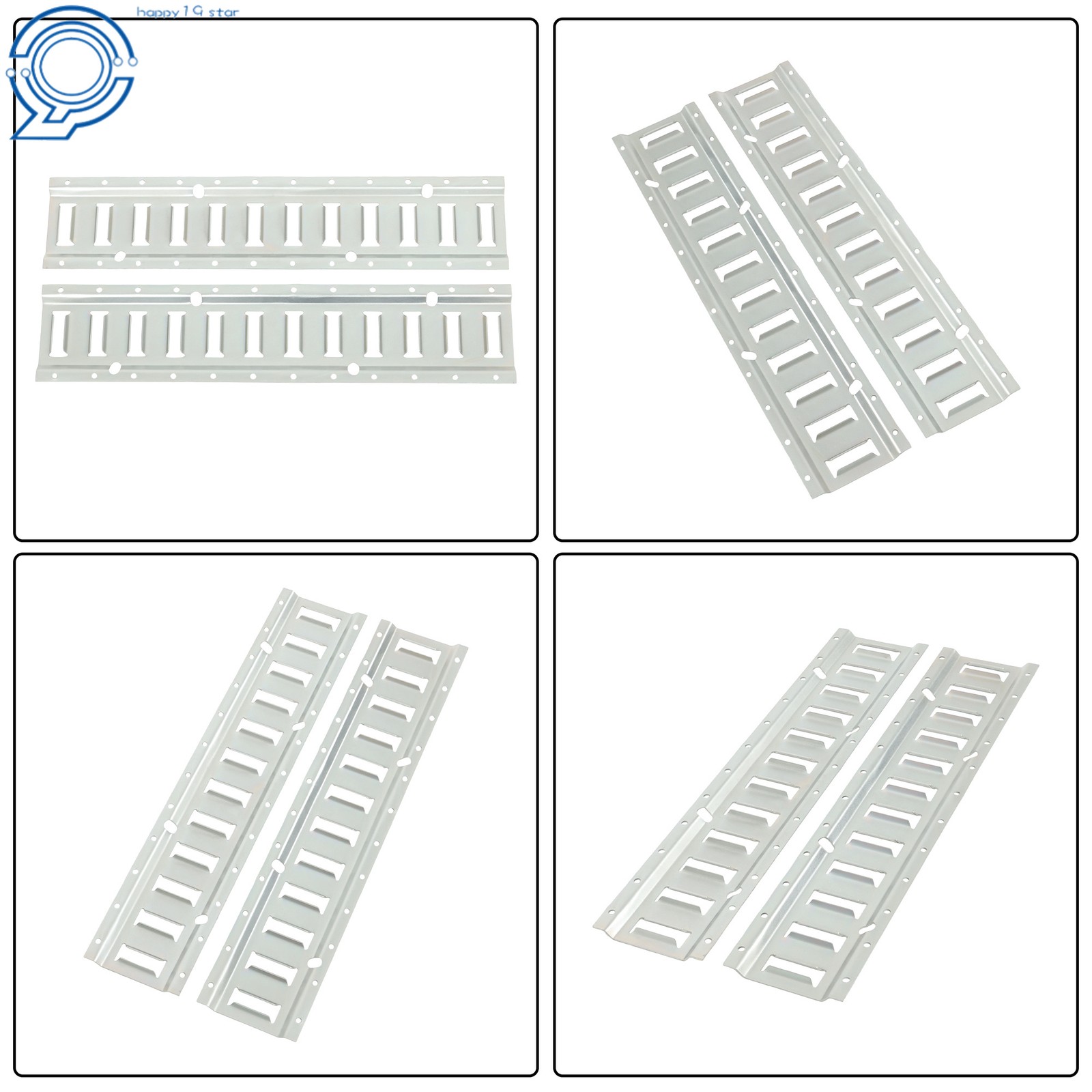 E Track Tie Down Rail Kit 8 Pack 2 FT E Track Rail For Garages Trailers