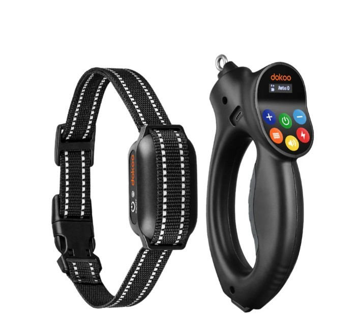 Dokoo Training Leash Shock Collar Remote 1600FT Range IP67 Waterproof 3 Modes