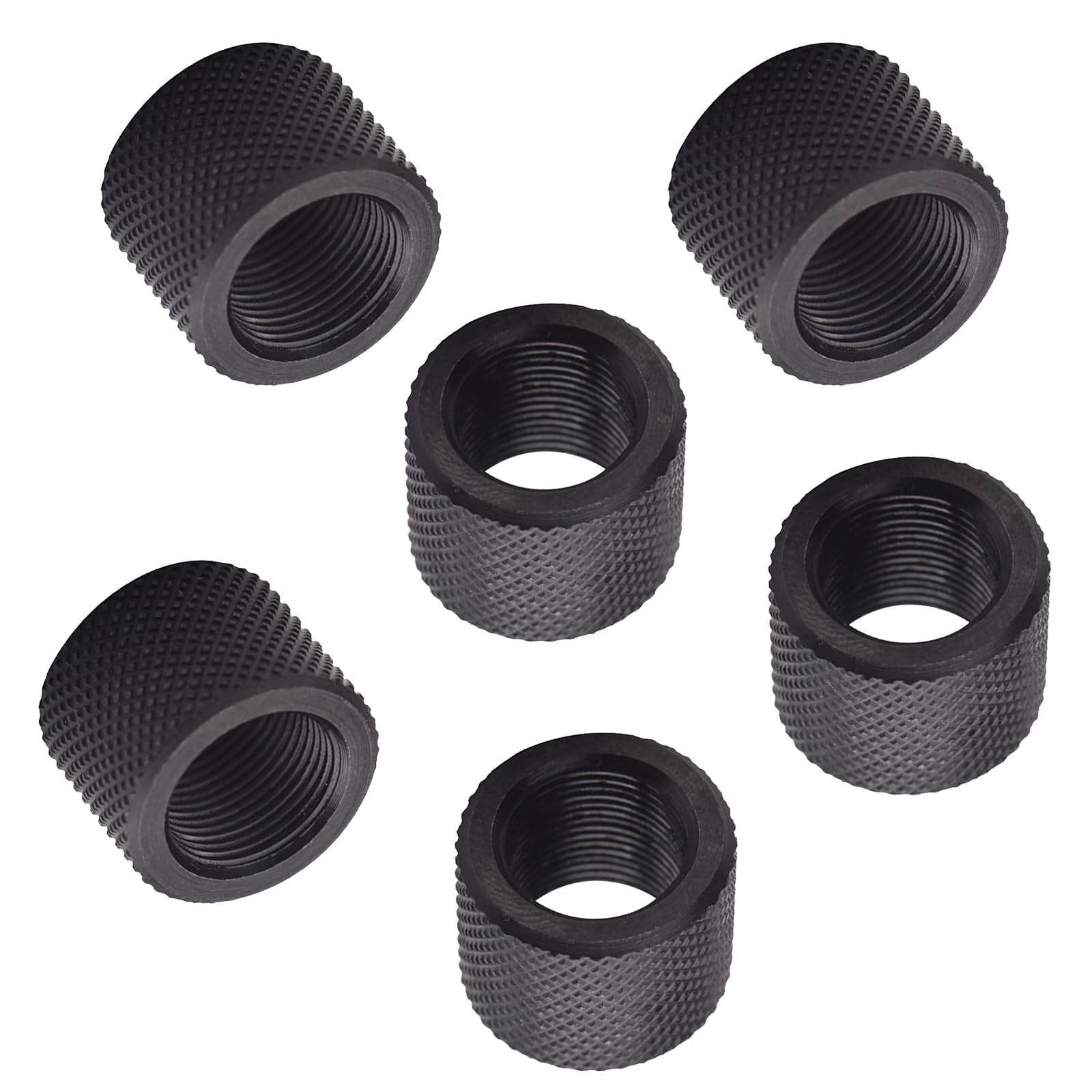 2 Pack Thread Protector 1/2 x 28 for 22LR .223 & 5.56, Blackness black