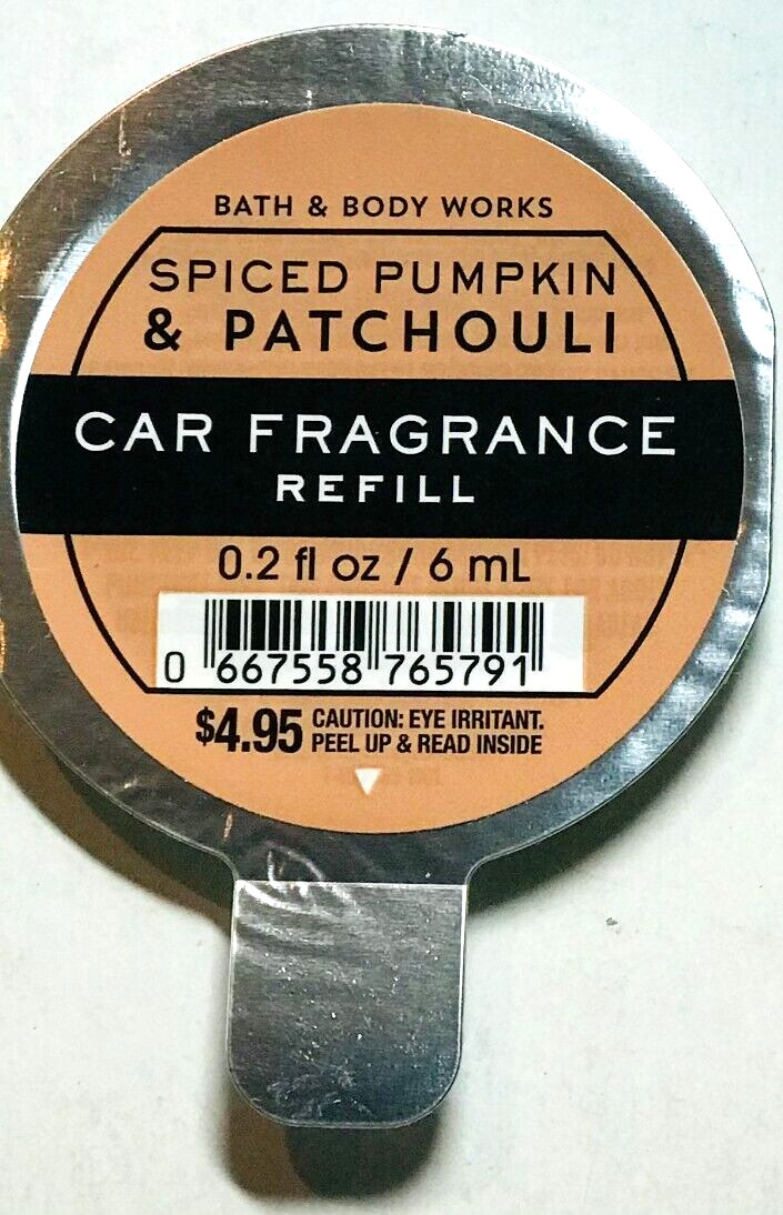 *NEW* SPICED PUMPKIN & PATCHOULI ~ VENT / VISOR CLIP REFILL  ~ Bath & Body Works