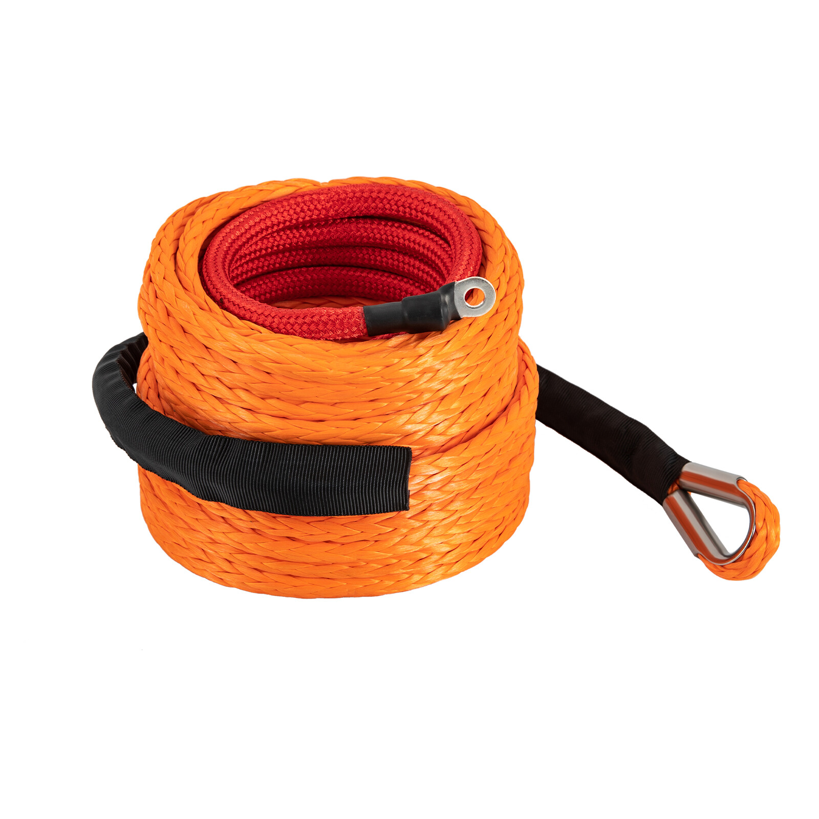 3/8" x60' Synthetic Winch Rope Line Recovery Cable 19,854 LBS for UTV Jeep Winch