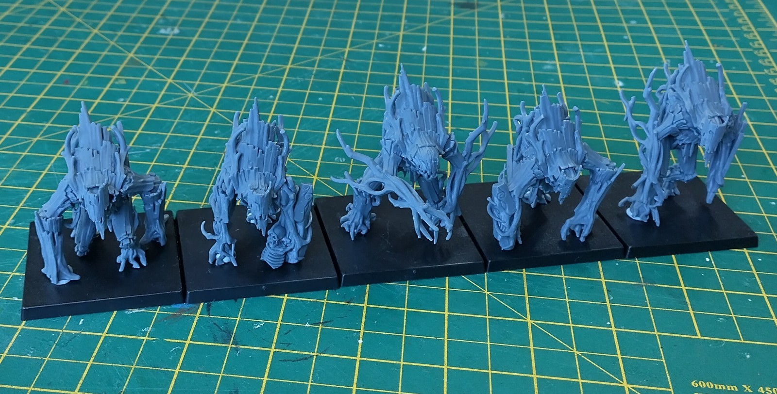 Highlands Miniatures Feral Elves Forest Golems (sold individually, base inc).