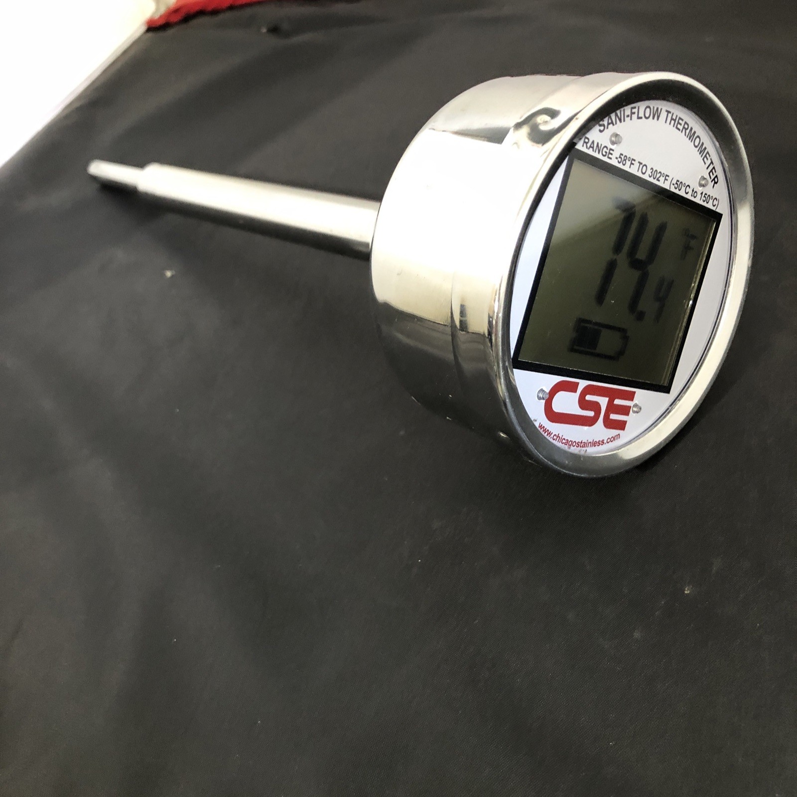 CHICAGO STAINLESS SANI - FLOW DIGITAL THERMOMETER DT-9PW-BK-DF-10