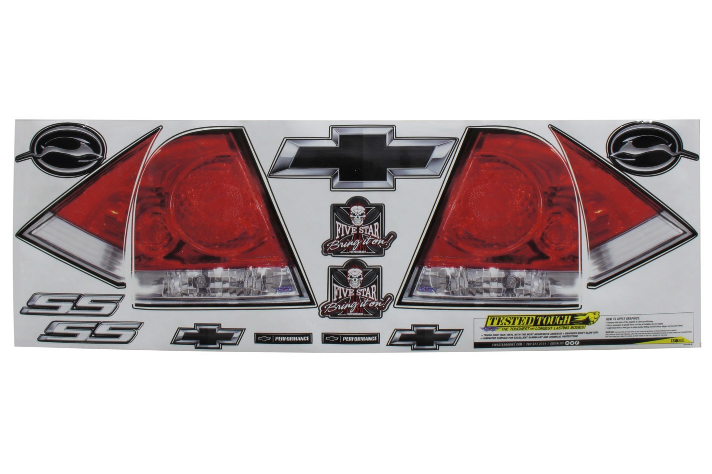 Fivestar Tail Only Graphics 08 for Impala SS 670-450-ID