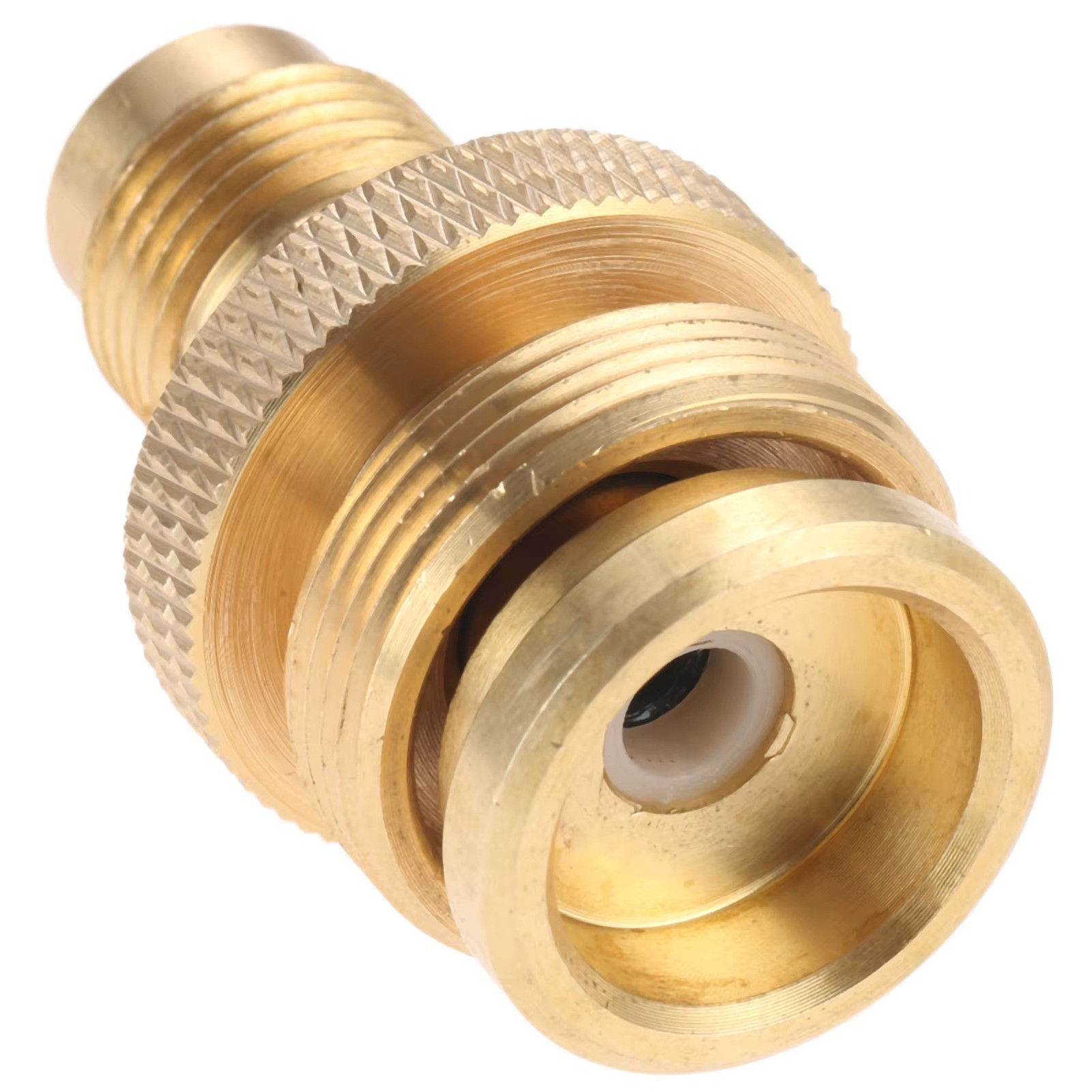 Converts Propane LP Gas Bottle Tank Adapter Valve POL to QCC1 Outlet Brass Part