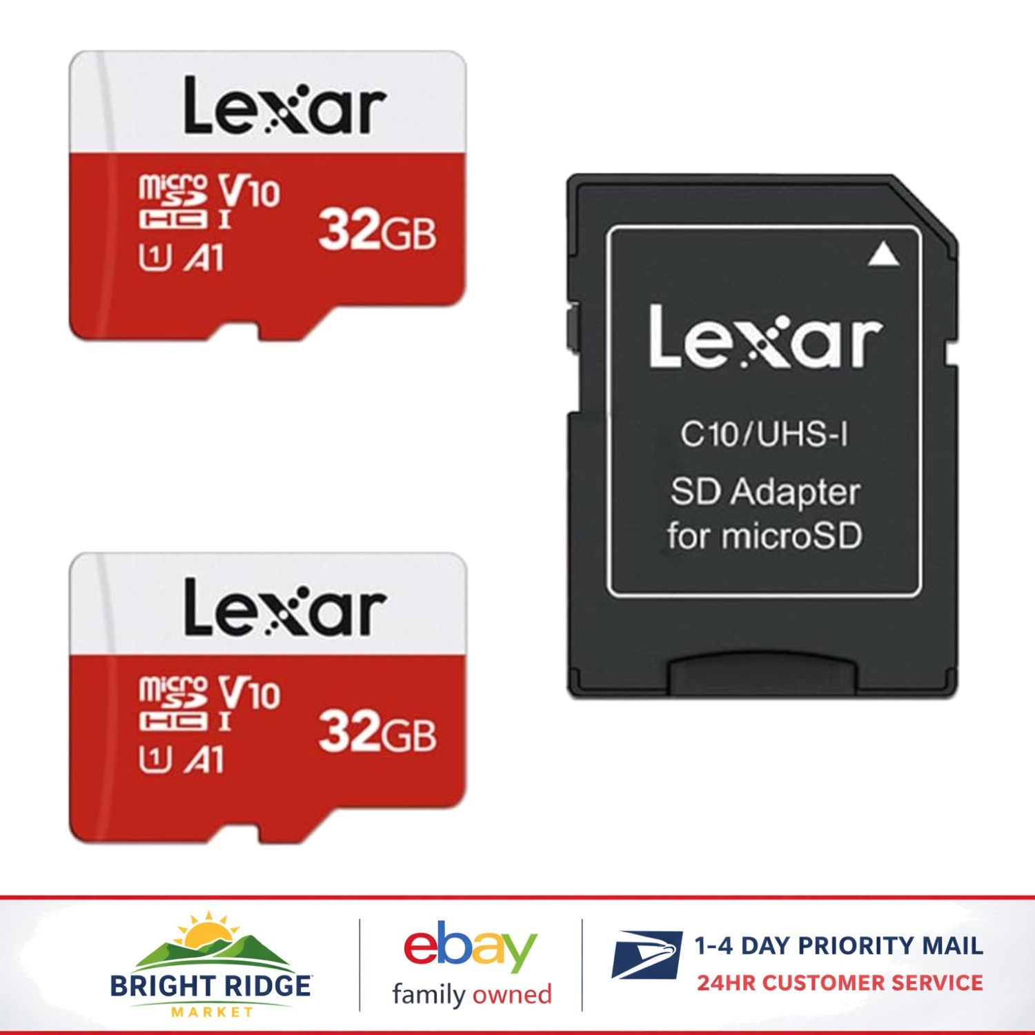 32GB Micro SDHC Flash Cards with Adapter, Fast Read Speed for Multimedia Devices