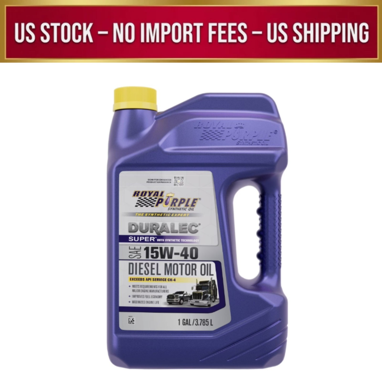Royal Purple Duralec Super 15W-40 Diesel Motor Oil 1 Gallon