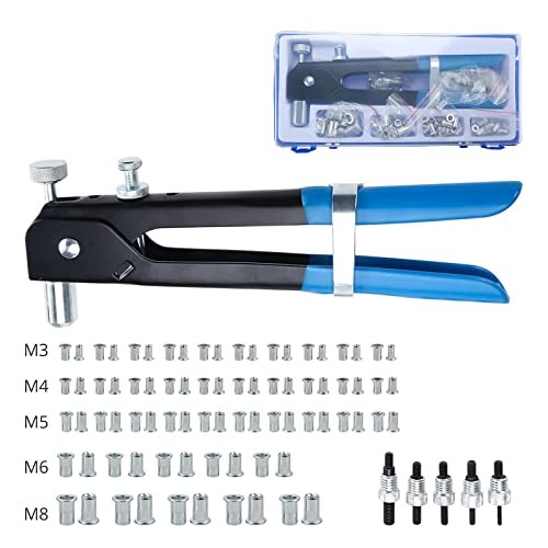 86pcs Hand Rivet Tool Nut Setter Kit - Thread Blind Riveting Tools