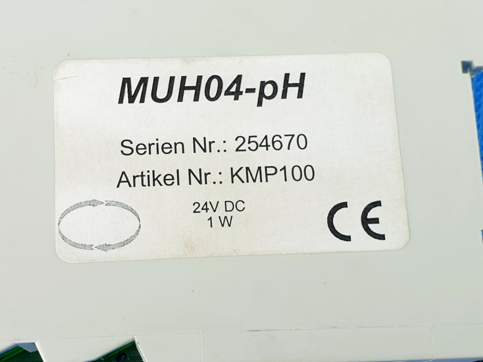 MUH04-pH Analog Transmitter for Computer Systems KMP100