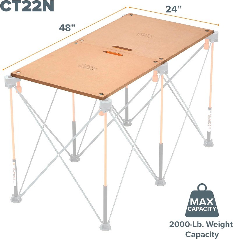 BORA Centipede Folding Table Top for Bora Centipede Work Stand Saw Horses