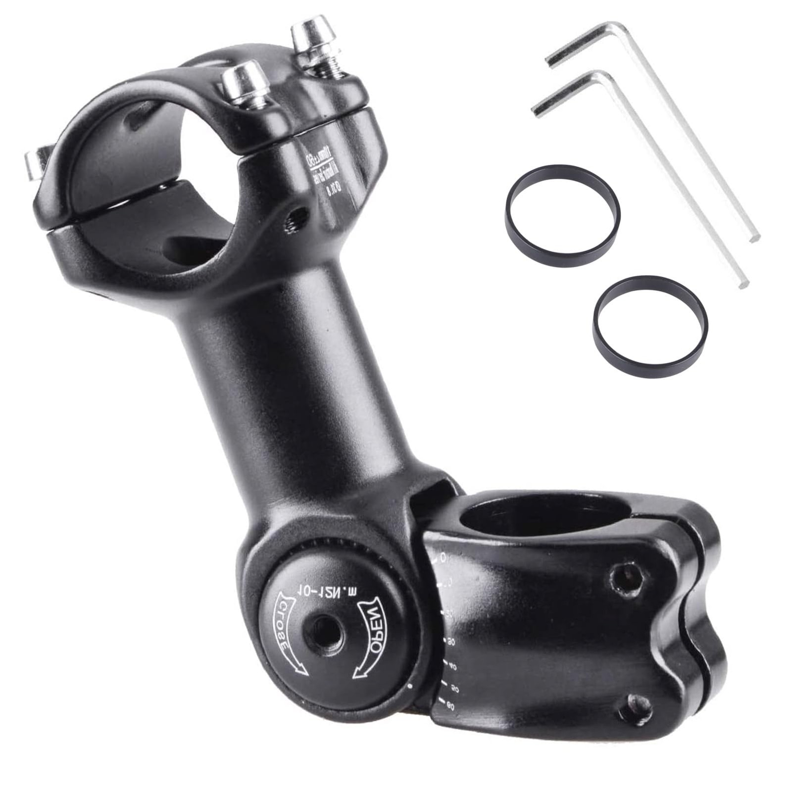 25.4mm Stem 90mm 110mm 130mm 0-60 Degree Adjustable Bike Stem Mountain Bike S...