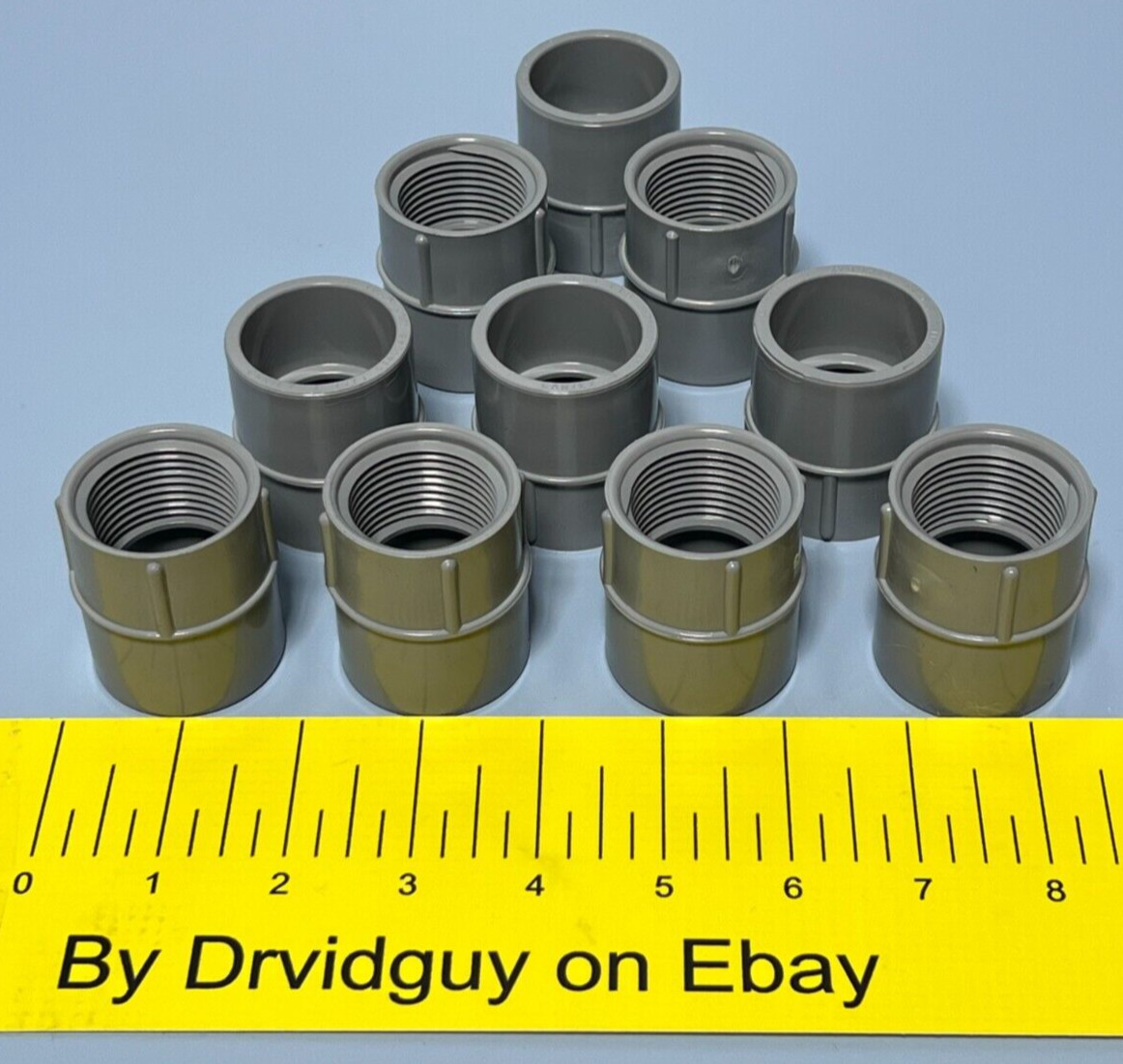 Lot of 10 Bizline 100FA 1" PVC Nonmetallic Female Adapter; Cantex 5140045