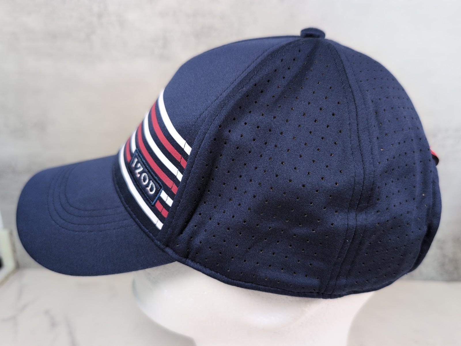 IZOD USA Flag Golf/Baseball Strapback Hat Cap Navy Blue