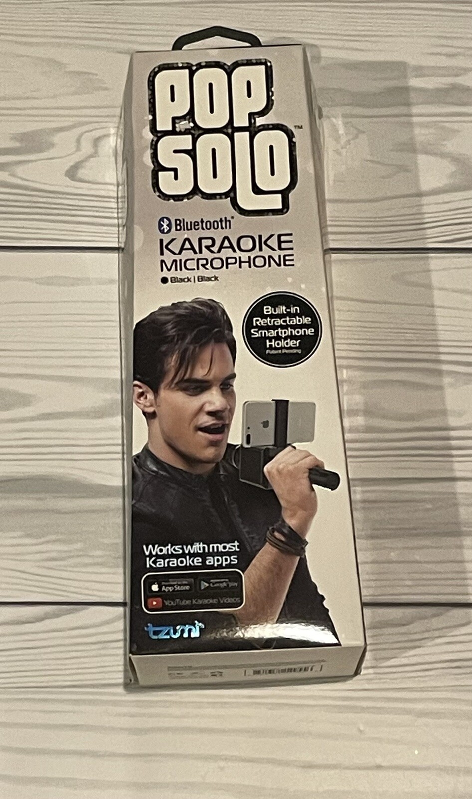 Tzumi Pop Solo Bluetooth Karaoke Microphone Mixer iOS Android Smartphone Ready