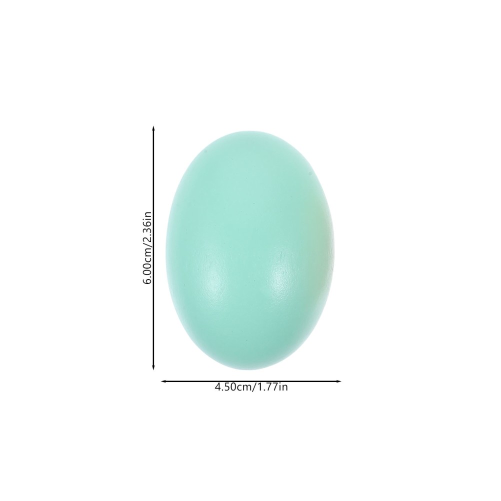 3 Pcs Egg Decors Unfinished Artificial Eggs for Craft Decorating Toy