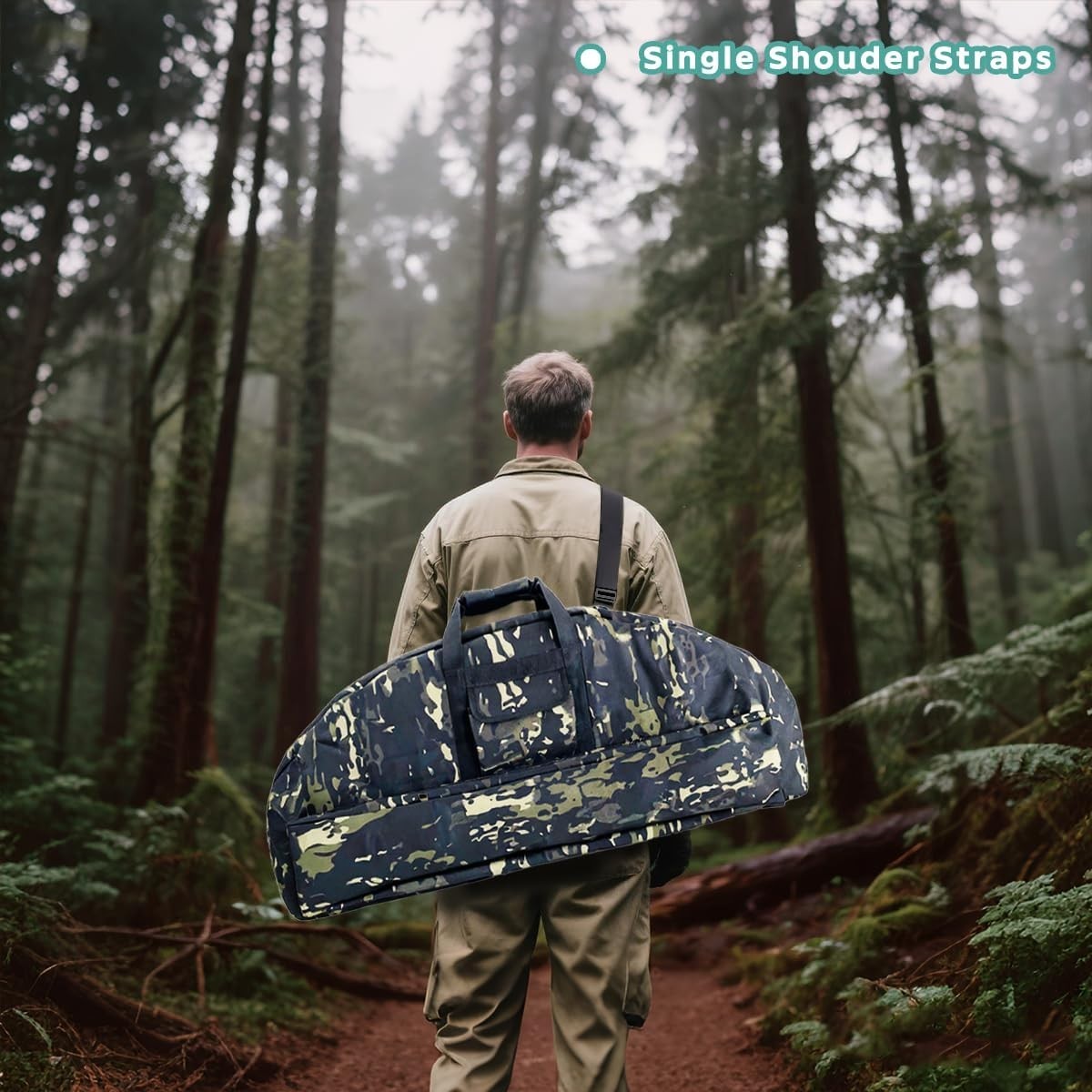 Adjustable Strap Bow Case with Foam Padding