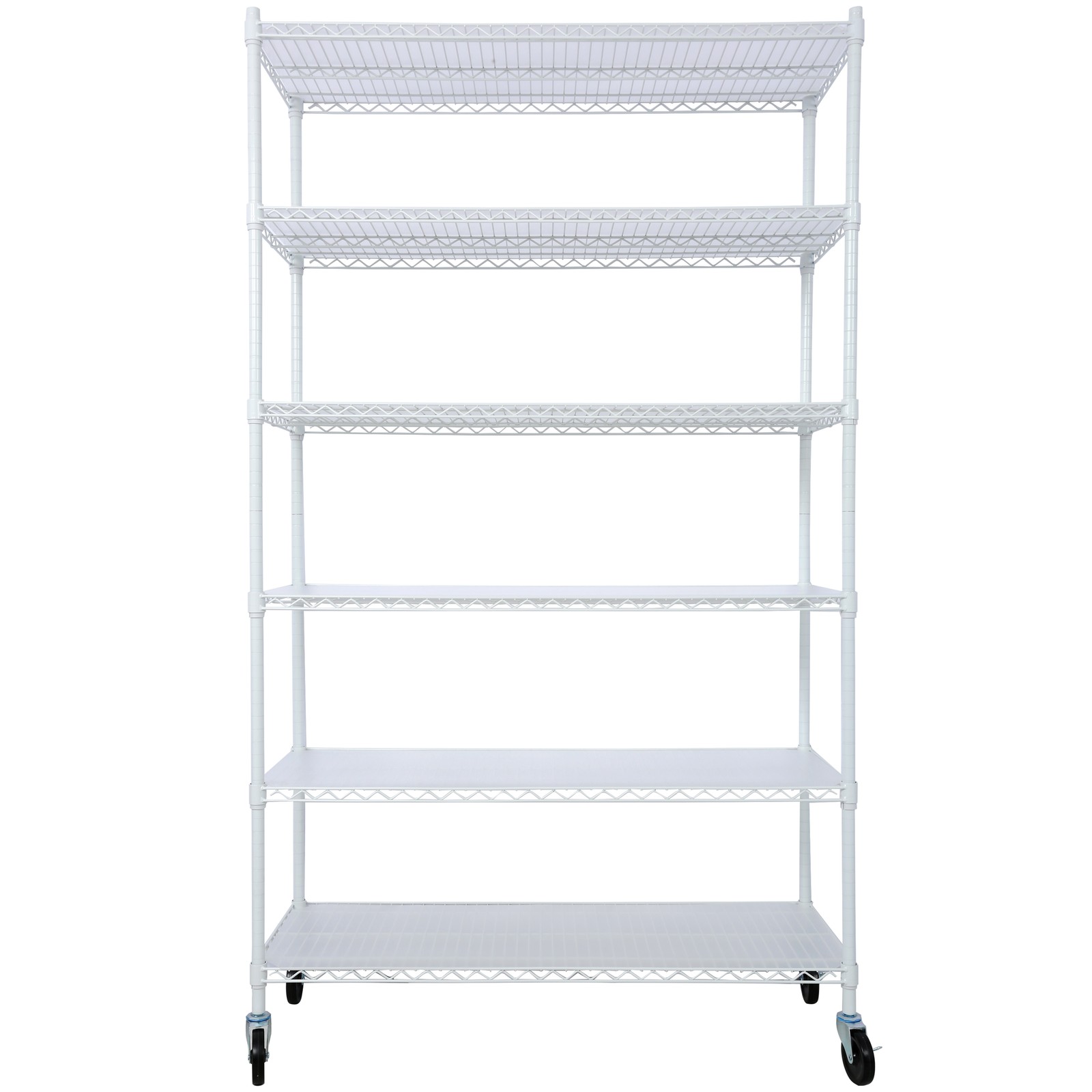 6-Tier Heavy Duty Storage Wire Shelving Unit Kitchen Garage Rack Metal Shelves