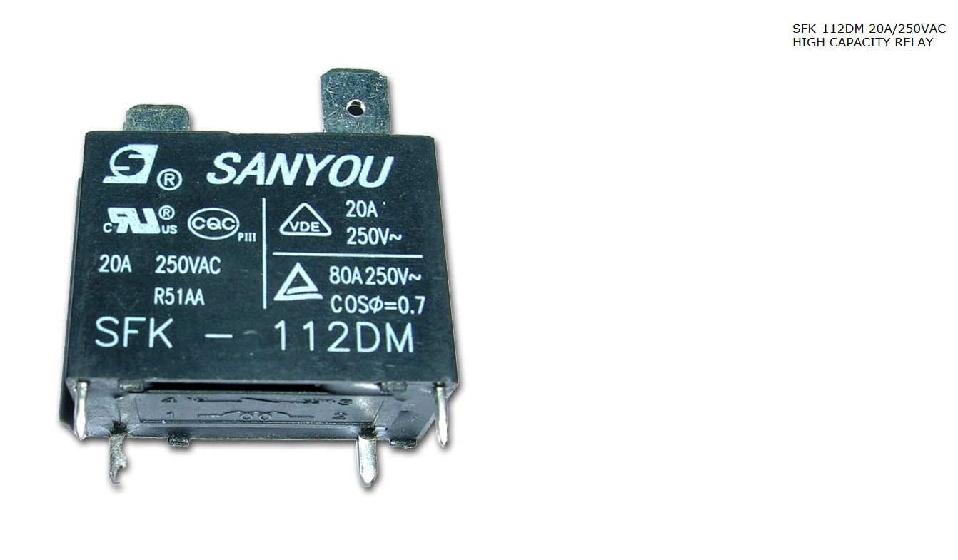 SANYOU relay SFK-112DM 12V 20A 250VAC Air conditioner Power Relay free shipping
