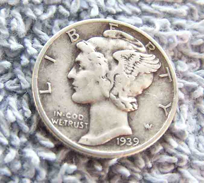 1939 Mercury Dime #11