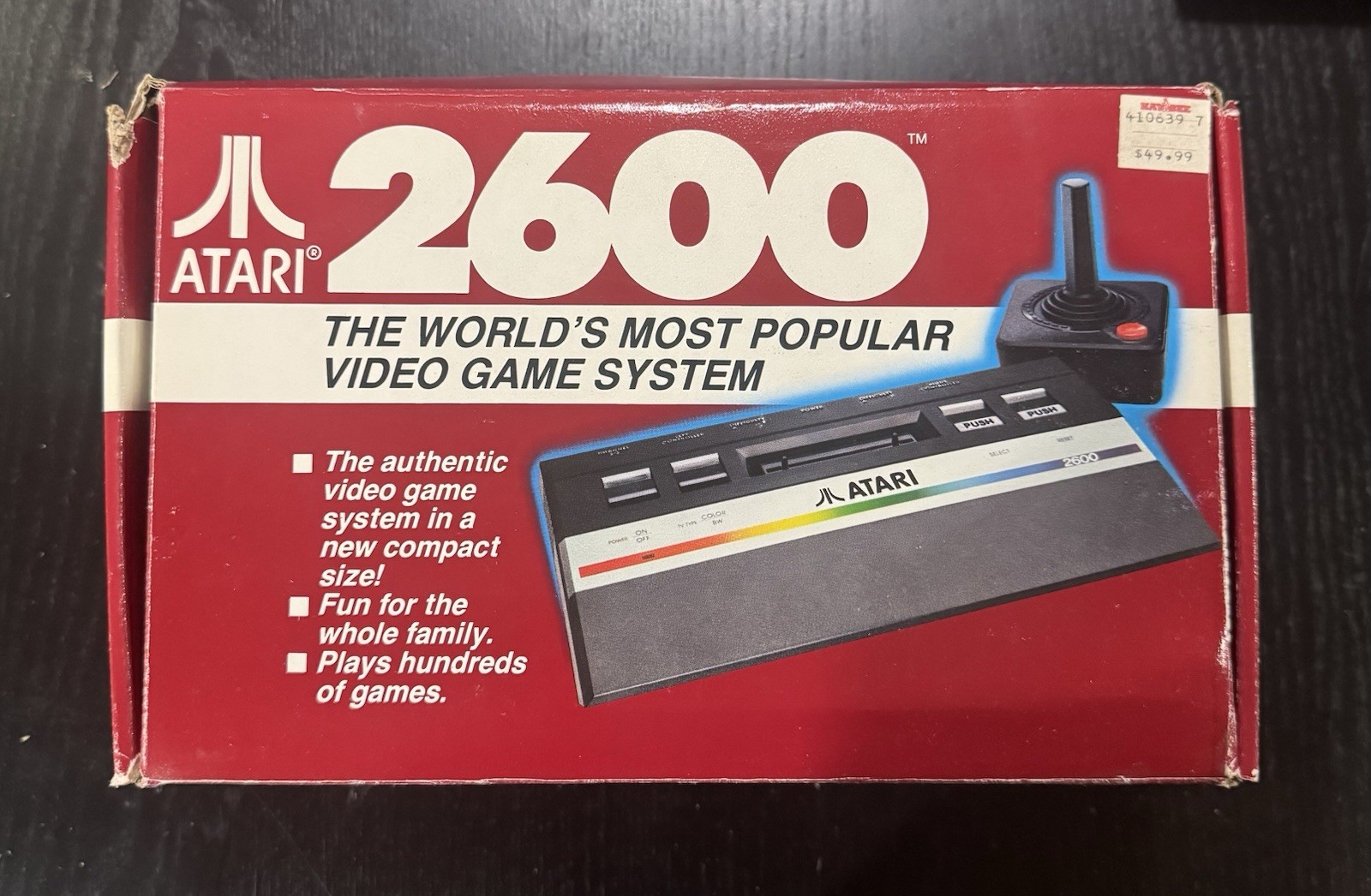 Atari 2600 Jr Console System Bundle Junior With 2 Games + Box - Tested & Working