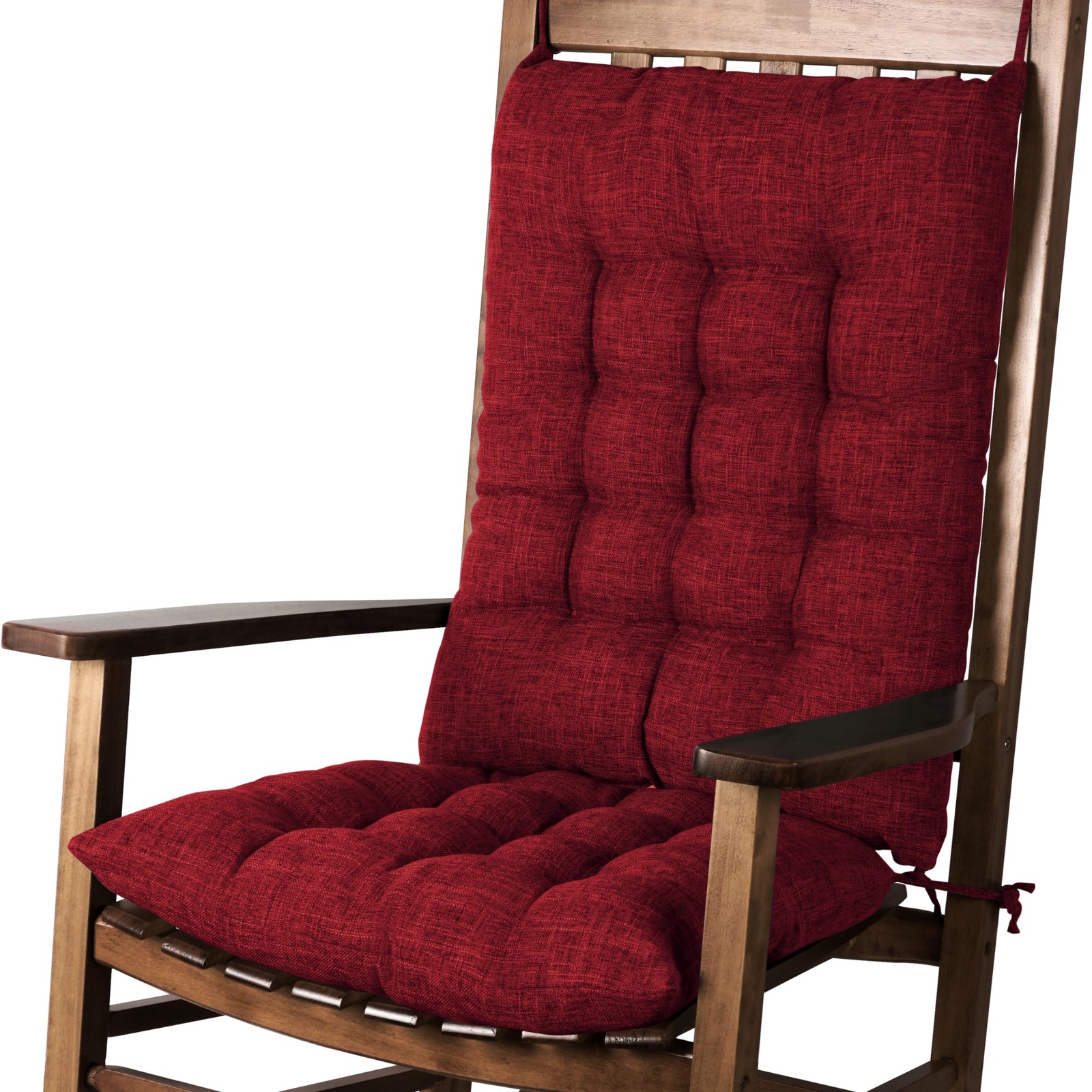 Extra Large Rocking Chair Cushion with Thick Padding High Back and Seat Cushi...