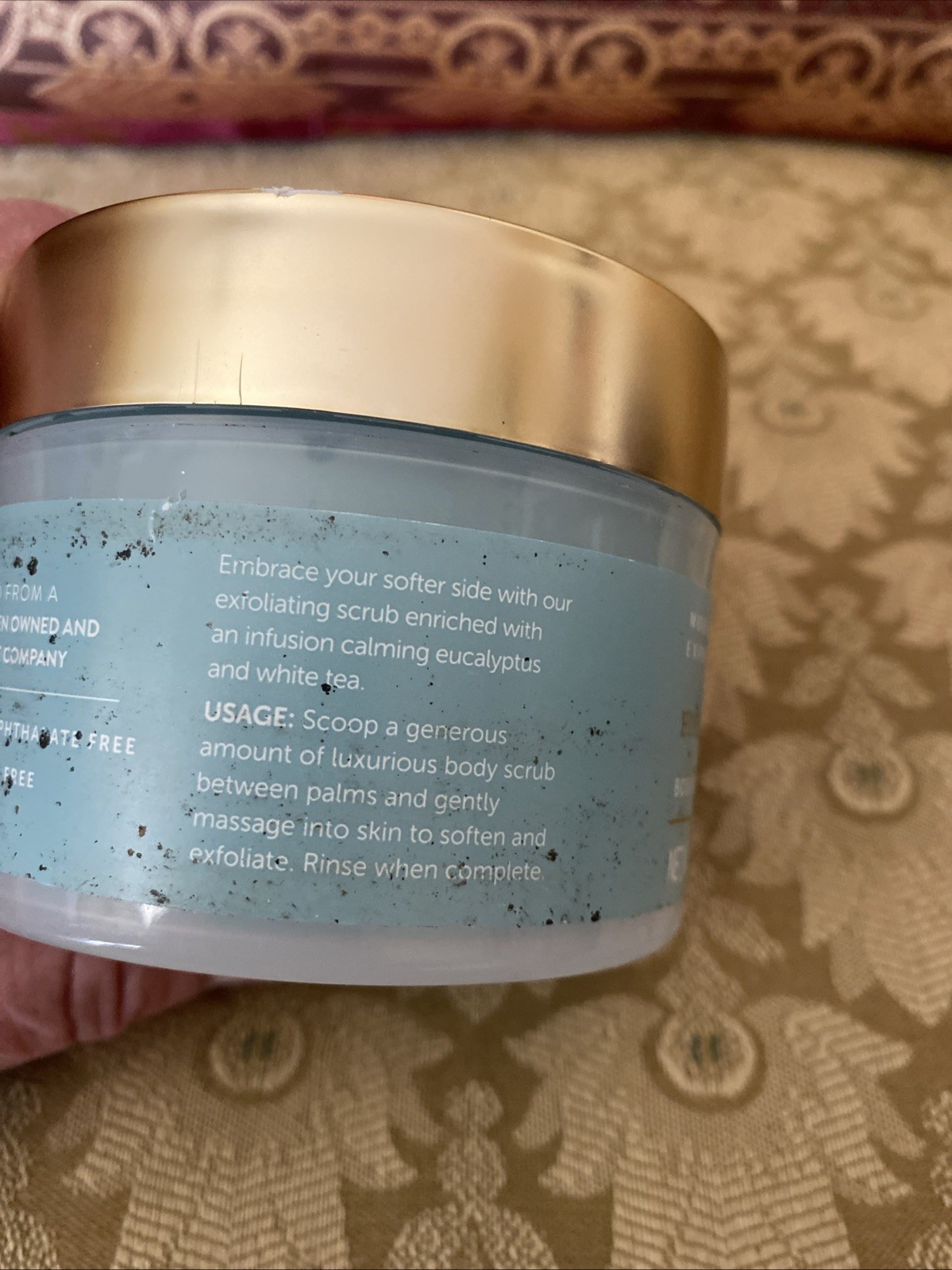 Modern Expressions NIP Eucalyptus & White Tea Body Scrub 7.5 Oz