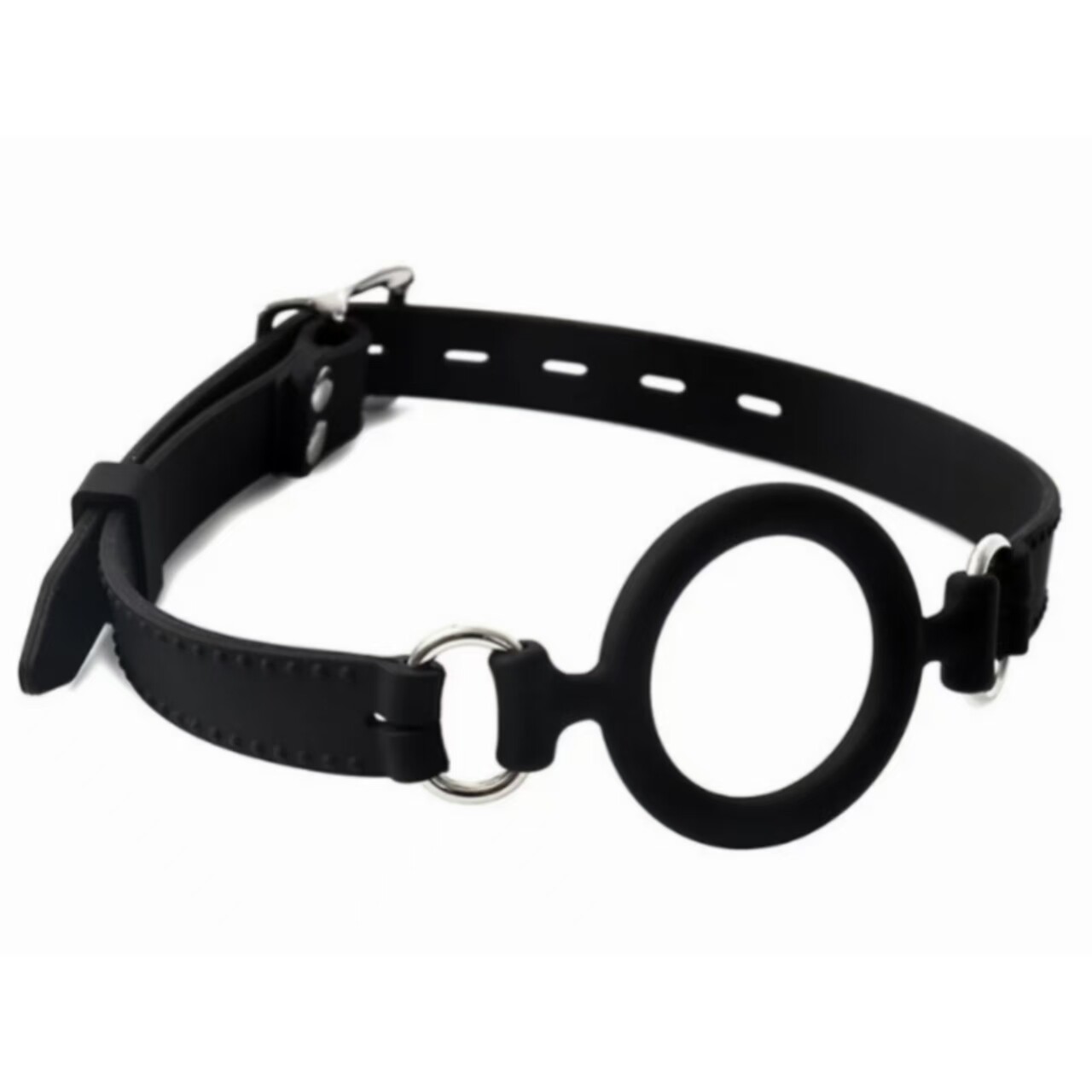 Silicone Open Mouth Gag Flirting O-Ring Oral Plug Restraint Harness Roleplay SM