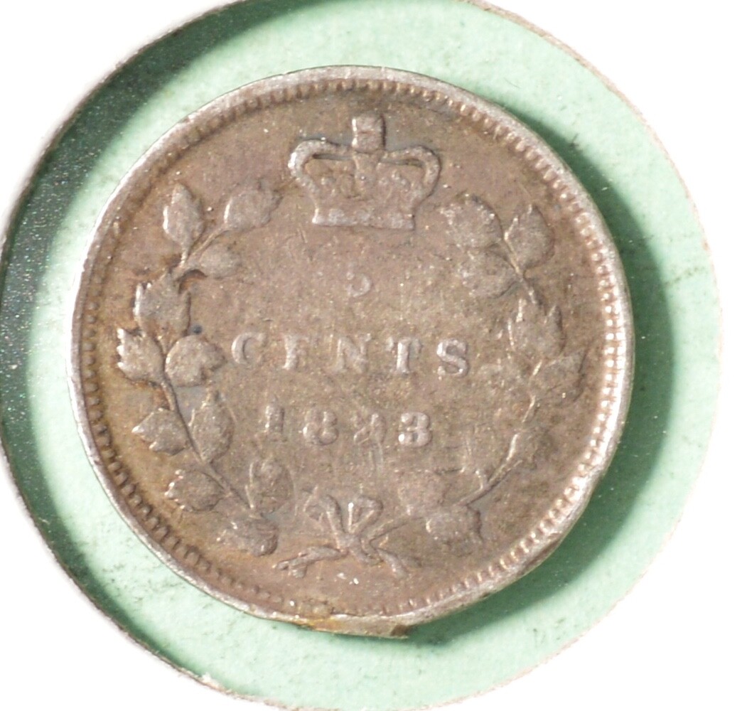1893  - Canada Silver Five Cents - INV#B-527