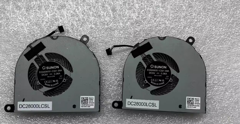 Original Dell Latitude 5480 5490 E5480 E5490 0G5JG4 09YGNW Laptop Fan Part
