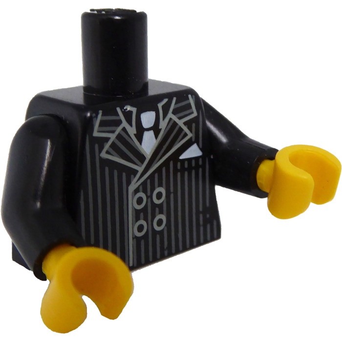 LEGO Black Gangster Torso (973 / 88585) inv 501