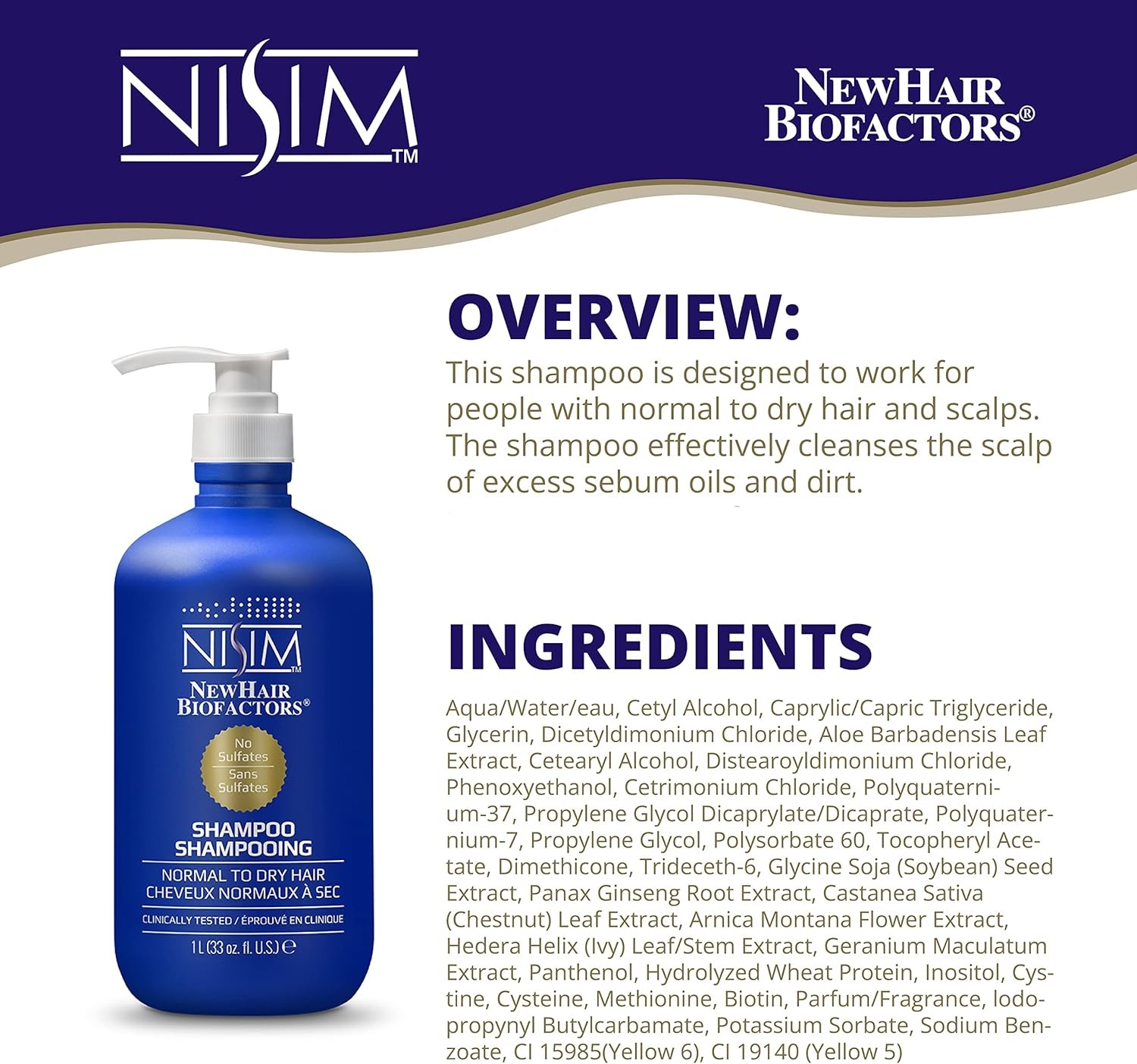Nisim Normal to Dry Shampoo 33 oz