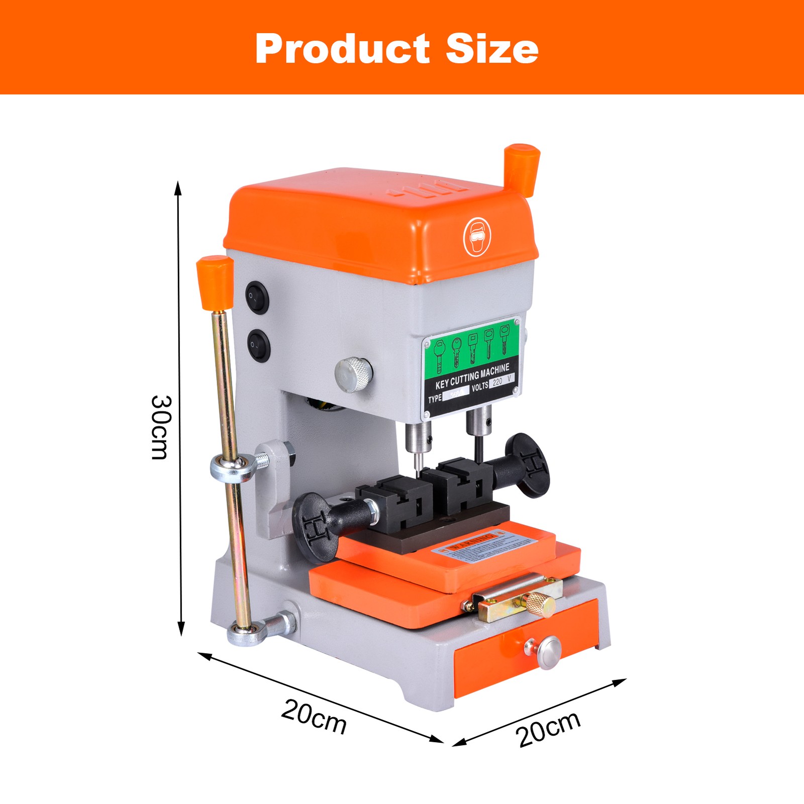 Vertical Key Cutting duplicating Machine Cutter Key Copier Locksmith Tool