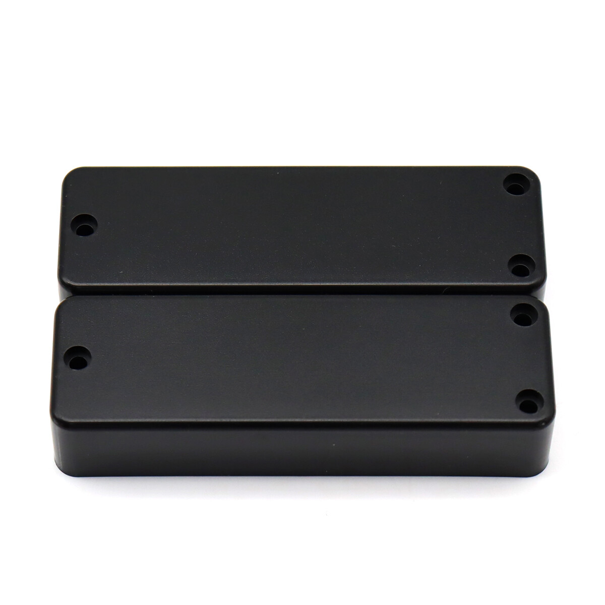 2 Pcs 3-Holes Sealed Plastic Electric Bass Guitar Pickup Cover Black 100MM/108MM