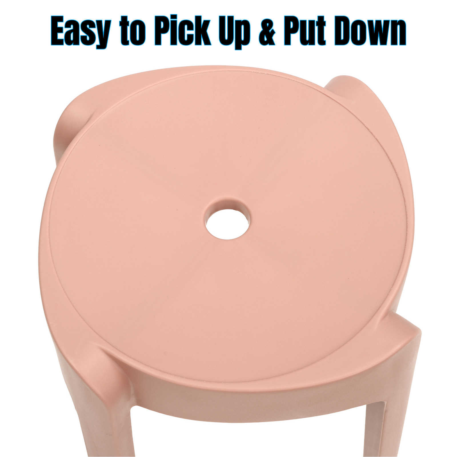 10Pack 18" Stackable PP Barstool Set Dining Table Chair Counter Height Stool