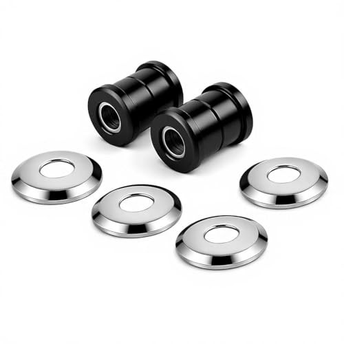 Motorcycle Handlebar Riser Bushings Kit 2 Pack Polyurethane Dampers With Metal
