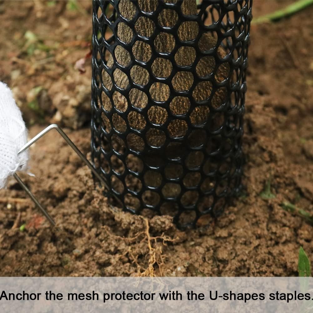 Mesh Tree Trunk Protectors, 6 Pack 40 Inches Tree Bark Protector Guard with Zip